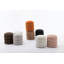 Repose-pieds rond rembourré en velours-32603021-32603010