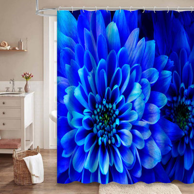 Rideau de douche Flower Blossom avec 12 crochets