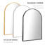 Miroirs décoratifs arqués en métal Miroirs de salle de bain modernes-704044728