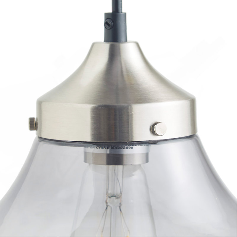 Luminaire suspendu en forme de cloche en orme