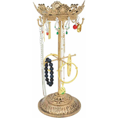 Organisateur de tour de bijoux Vintage Crown