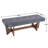 Upholstered Button Tufted Bench with Solid Wood Legs-36231574