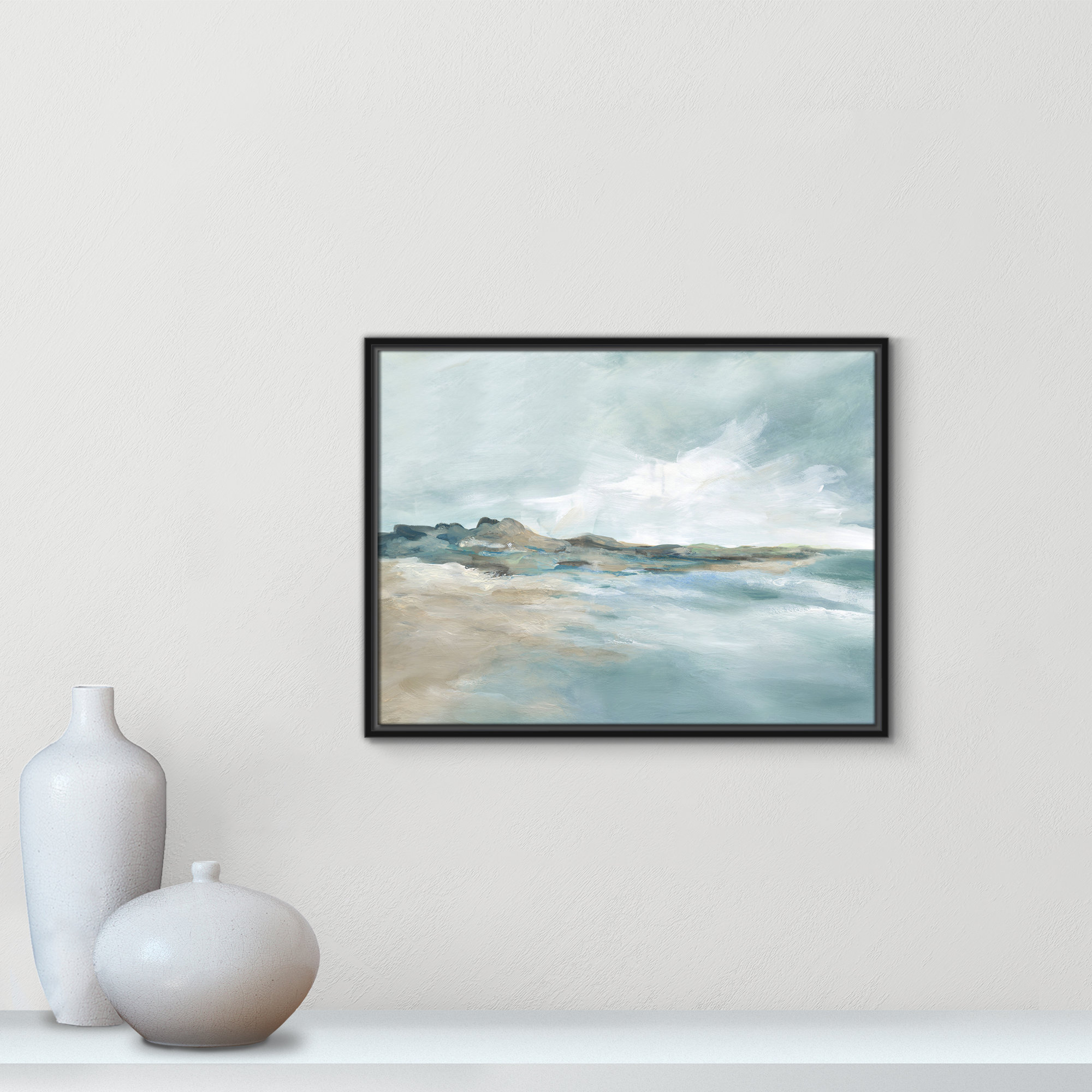 Sandpoint Print by Carol Robinson, Black, 19.5" H x 25.5" W