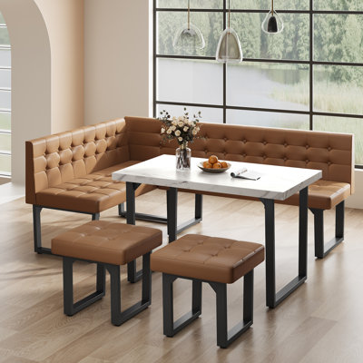 Ensemble de table de salle à manger simple et élégant pour 5 personnes
