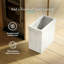 Couvercle de poubelle rectangulaire ouvert 3,18 gallons en acier inoxydable Elevate-819808370