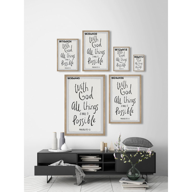 All Is Possible by Marmont Hill - on, 12" H x 8" W x 1.5" D