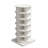360° Rotating Shoe Cabinet With 6 Layers, Space Saving For 24 Shoes, Whole Family Use, Easy To Assemble, White & Stylish Look 360 Shelf Storage, Saving, Fits Pairs, White, Particle Board + , Assemble