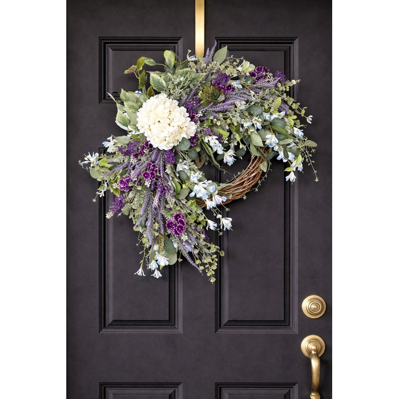Couronne florale artificielle 28 po