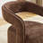 Set Of 2 Chenille Fabric 360° Swivel Accent Armchair, Upholstered Barrel Leisure Chair With Open Curved  Backrest-1125348179
