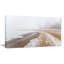 «Sandy Beach in the Winter Fog», reproduction de photo sur toile tendue-19240390