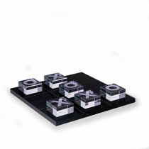 OnDisplay 3D Luxe Acrylic Tic Tac Toe Set (Clear)