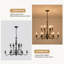 12-Light Dimmable Candle Style Chandelier