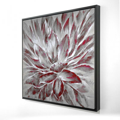 "Fleur rouge et grise"