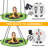 40 inch Oxford Cloth Web/Saucer Swing with Chains-58612589