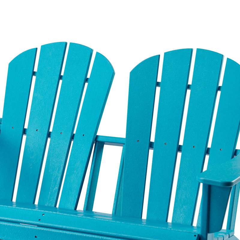 Chaise Adirondack en plastique, Bleu