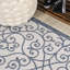 Tapis d'intérieur / extérieur bleu / crème Deronte-1518478999