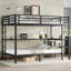 Bunk Bed With Desk And Shelves, Multiple Placement, With LED And USB-1351281911