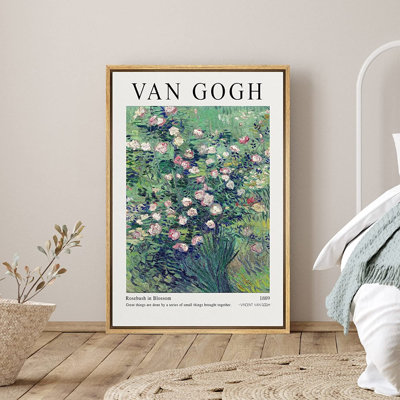 " Rosebush In Blossom Botanical " by Vincent Van Gogh