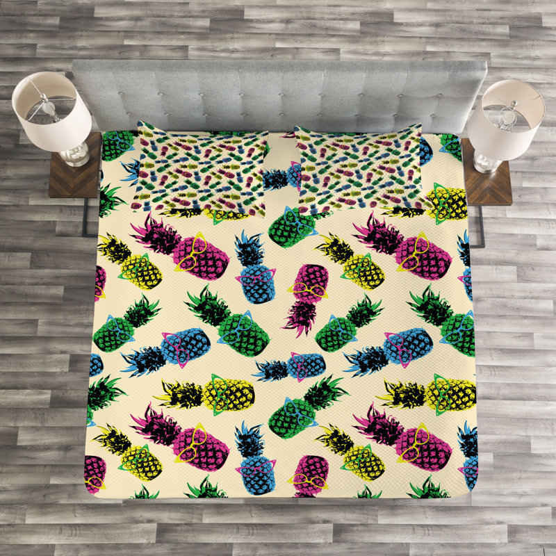 Affer Green/Blue Bedspread, 220 x 264 cm