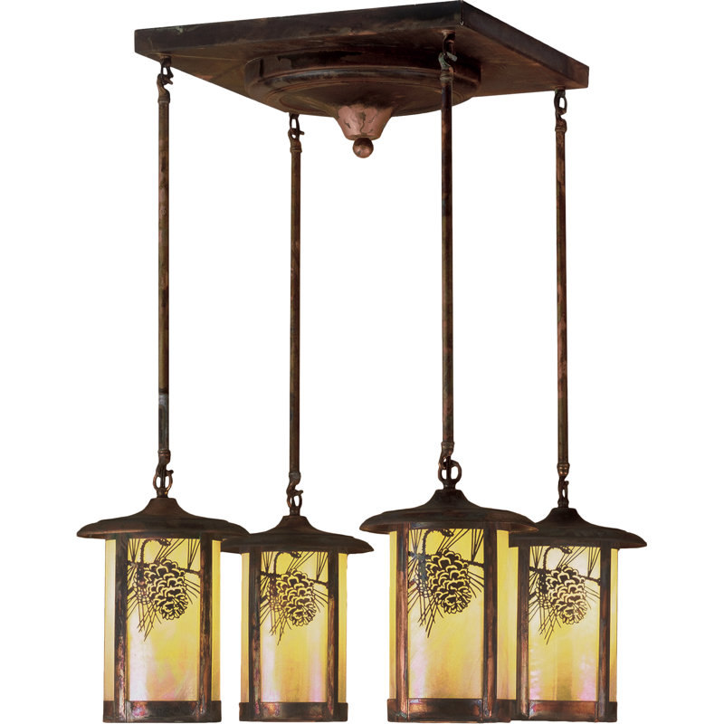 4 - Light Semi Flush Mount