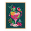 «Keaundrea Cardinal Cocktail», reproduction d'art encadrée sur toile par Rachel Lee