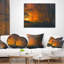 Coussin lombaire paysage magique