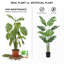 Plante artificielle 48 "Monstera-1809685258