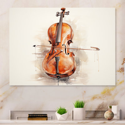 «Cello Contour Rich Brown I» sur métal