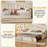 Upholstered Daybed With Adjustable Height Pop Up Trundle Twin Bed And USB & Type-C Charging Port, Day Bed Frame With 2 Side Pockets, No Box-Spring Needed-2035181200