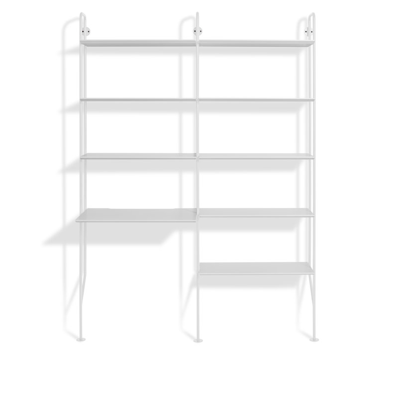 Hitch Desk, White, White
