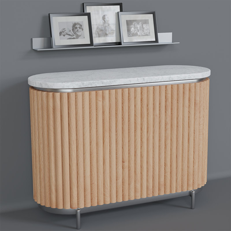 1-1/2" Single Bead Tambour - (12"W x 96"L), Natural Red Oak