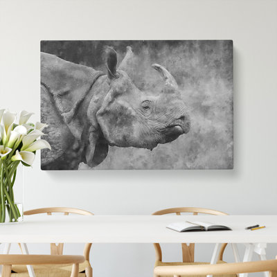 A Rhino - Wrapped Canvas Graphic Art