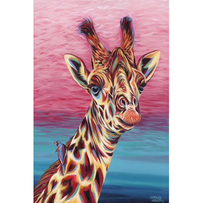 Sky High Giraffe I by Carolee Vitaletti - Wrapped Canvas Painting