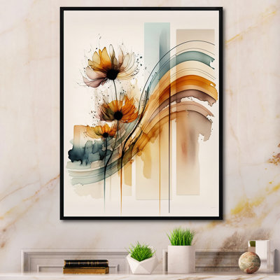 Orange Daisy Flowers Hyperrealistic II - Daisy Canvas Print