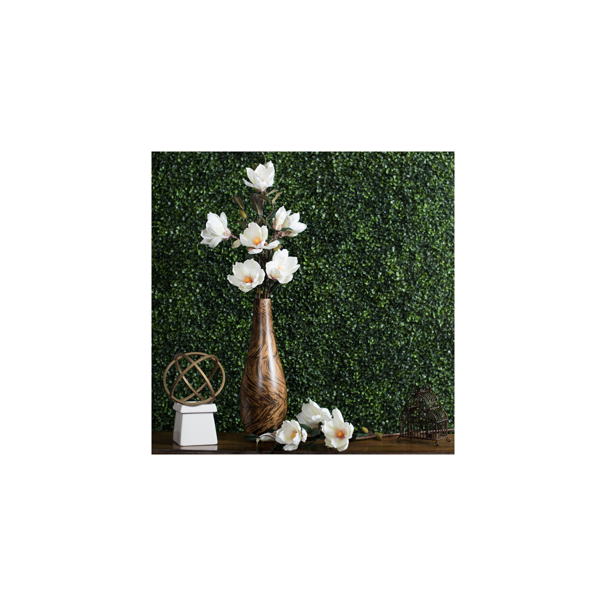 Magnolia Artificial floral Stem, Cream