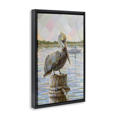 Art mural sur toile The Guardian of the Dock Pelican