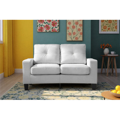 Worthen Modular Loveseat in Faux Leather