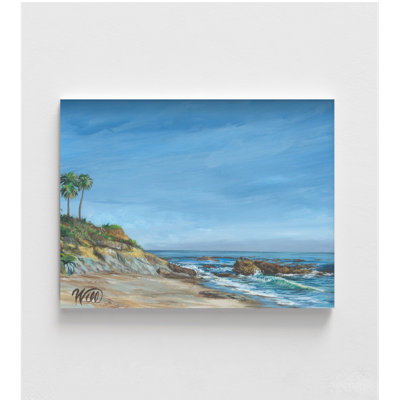 «Laguna Table Palms» par William Thompson, affiche de palmiers, décor de plage auberge de jeunesse, impression de peinture bord de mer, décoration murale de chambre d'hôtel bord de mer