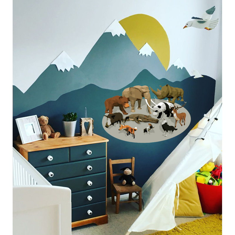Animals Wall Decal, 22" H x 28" W