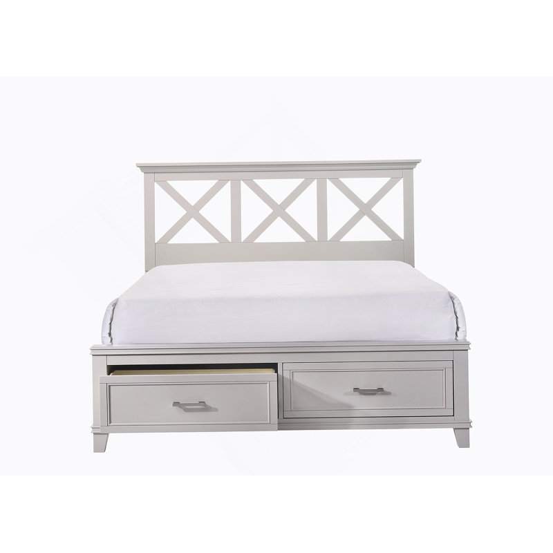 King X Storage Bed, Gray