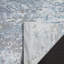 Tapis abstrait en viscose / coton / lin / laine noué à la main Tiffany en argent / bleu-55845063