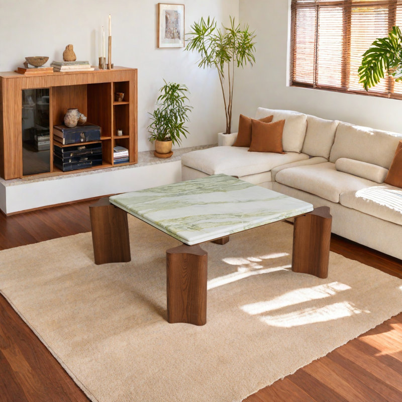 Modern marble coffee table