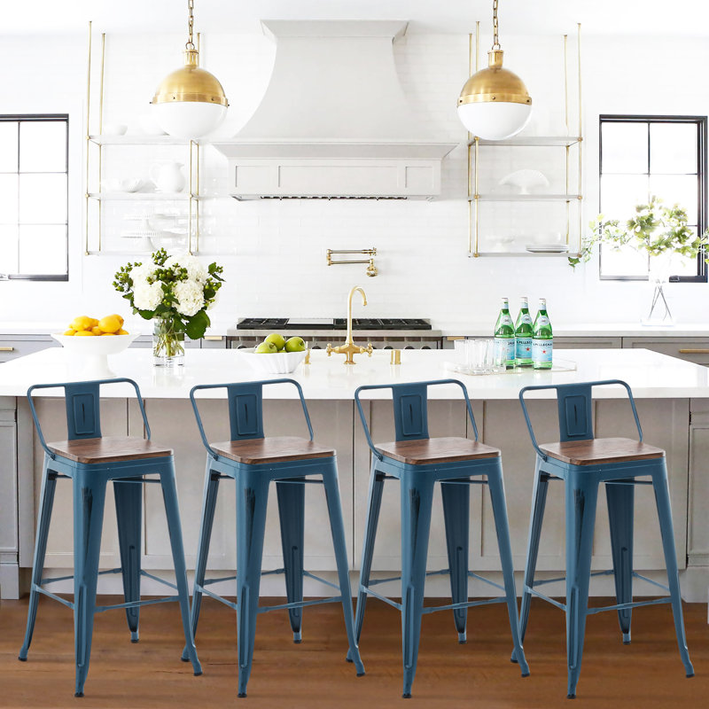 Counter Stool with Metal Frame, Counter Stool (24” Seat Height)