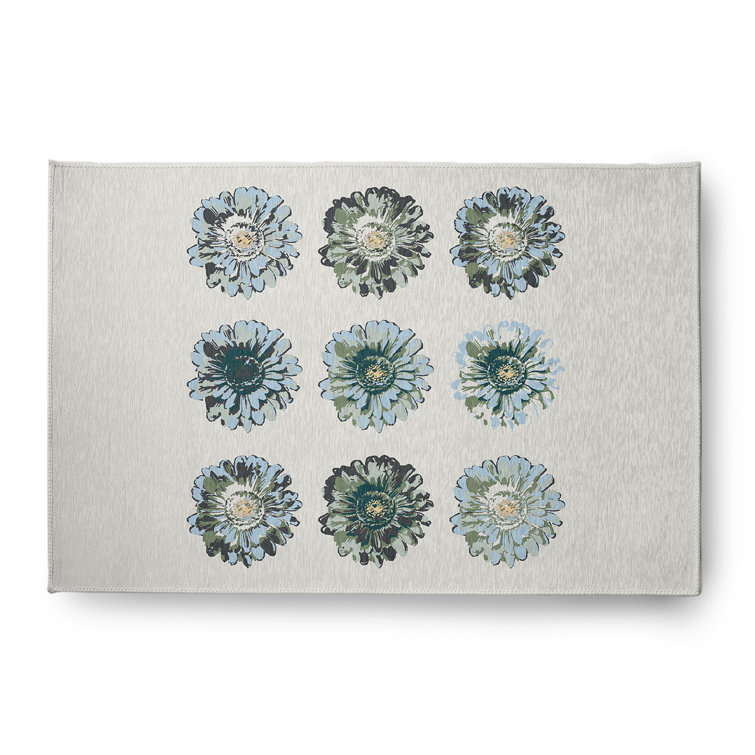 Chenille Floral Indoor Rug