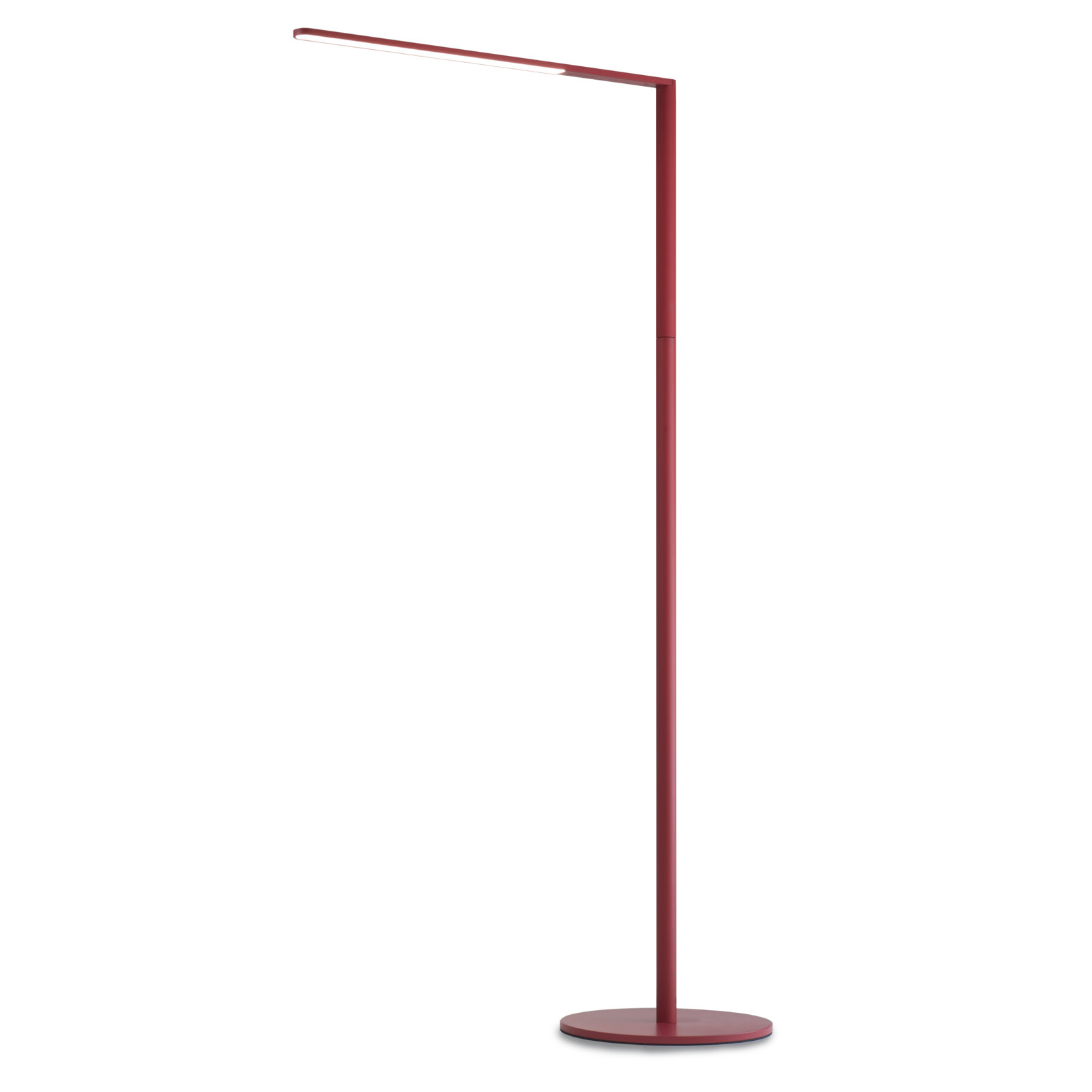 Lady7 52.05'' Dimmable LED Floor Lamp, Matte Red