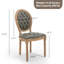 Ensemble de chaises de salle à manger rembourrées en bois massif de style français-1860685384-1871473059