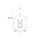 Ellis 8 Light Metal Dimmable Lantern Chandelier
