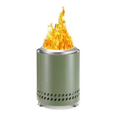 7-Inch Smokeless Tabletop Fire Pit Stainless Steel Firepit For Camping, Outdoor Patio And Backyard, Portable Wood Burning Or Pellet Fueled Bonfire