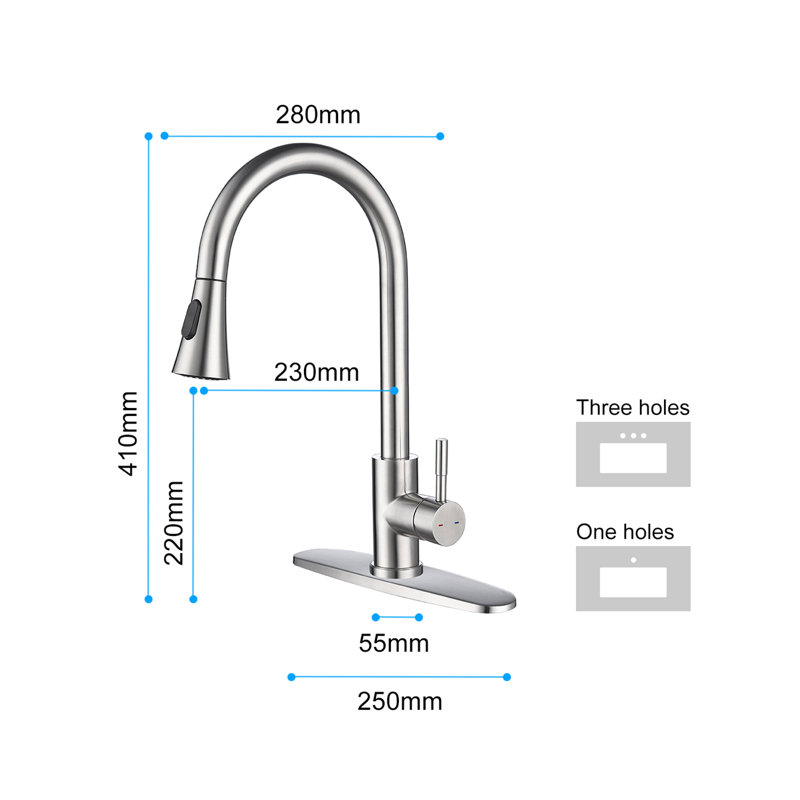 Aodisman Pull Out Kitchen Faucet