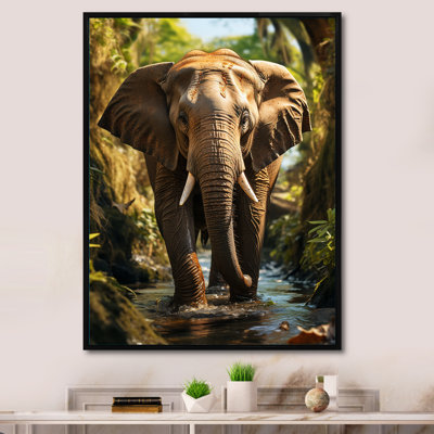 Impression sur toile Cheltzie, éléphant de Thaïlande